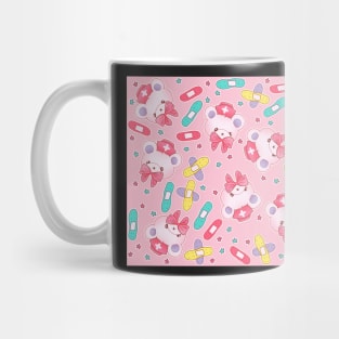 Nurse Bears and Bandages on Pink Mug